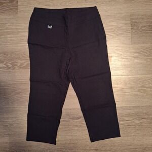 Alfani Womens Black Capri Cropped Dress Pants Size 10